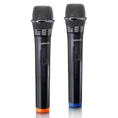 Lenco - MCW-020BK - Set de 2 microphones sans fil