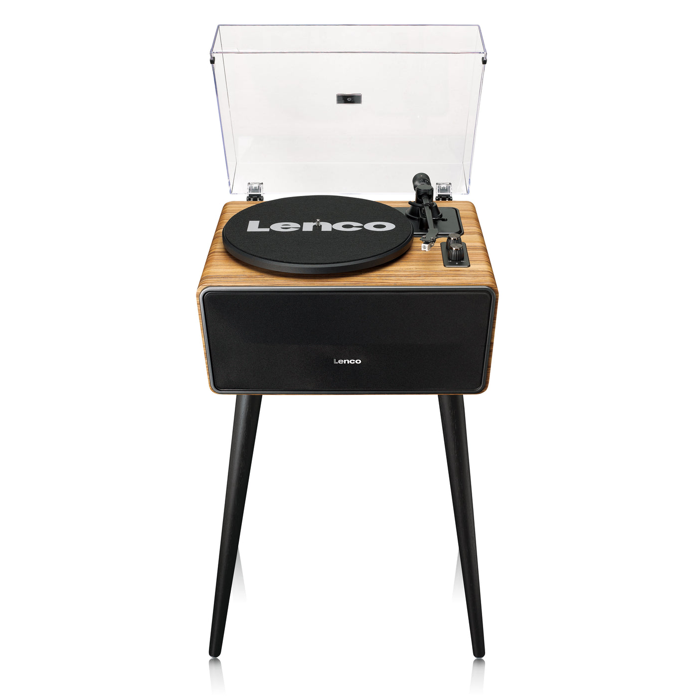 Lenco LS-570OK - Platine vinyle avec haut-parleurs intégrés et Bluetooth® - Platine vinyle sur pieds - Chêne