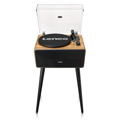 Lenco LS-570OK - Platine vinyle avec haut-parleurs intégrés et Bluetooth® - Platine vinyle sur pieds - Chêne