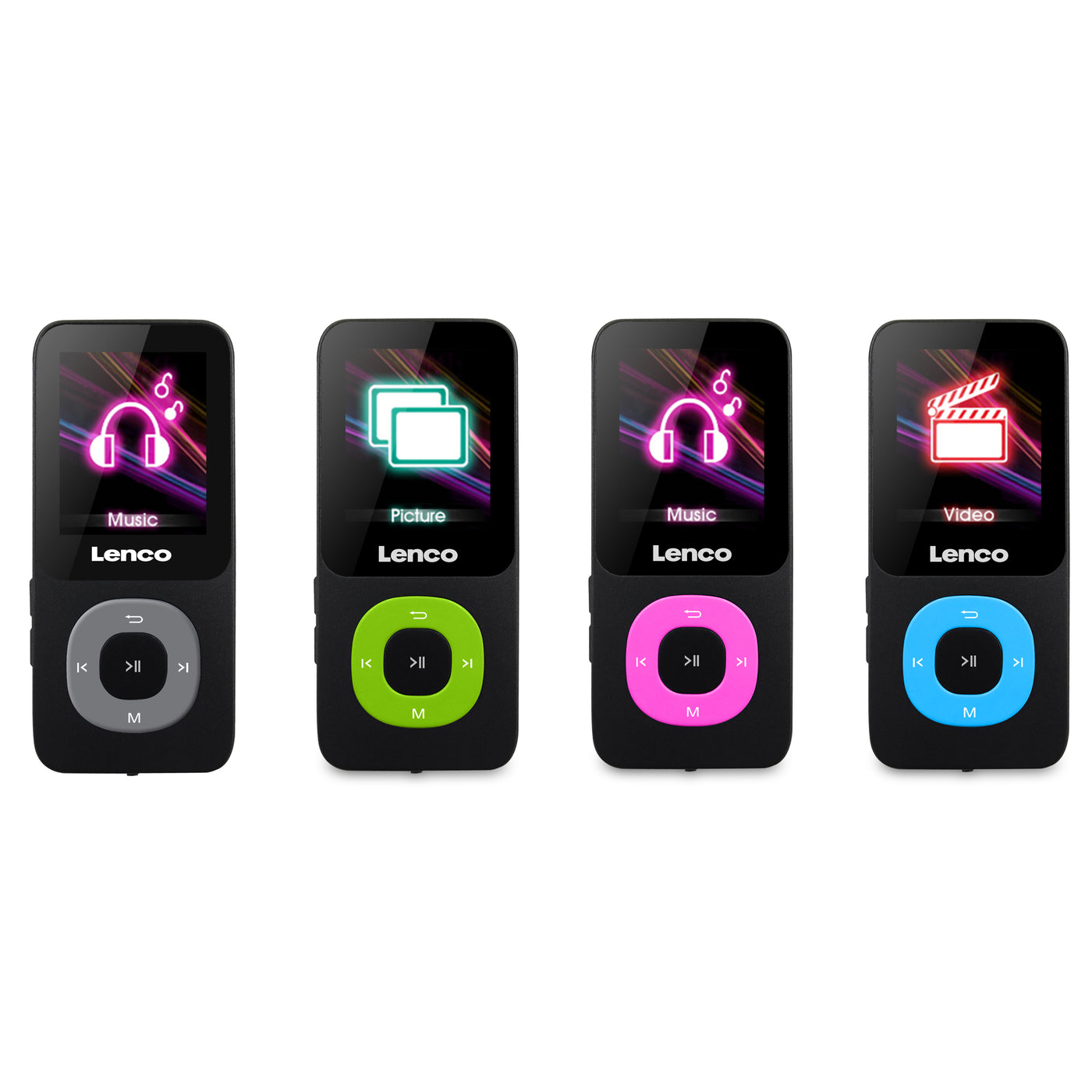 Lenco Xemio-659PK - Lecteur MP3/MP4 avec carte micro SD de 4 Go, rose