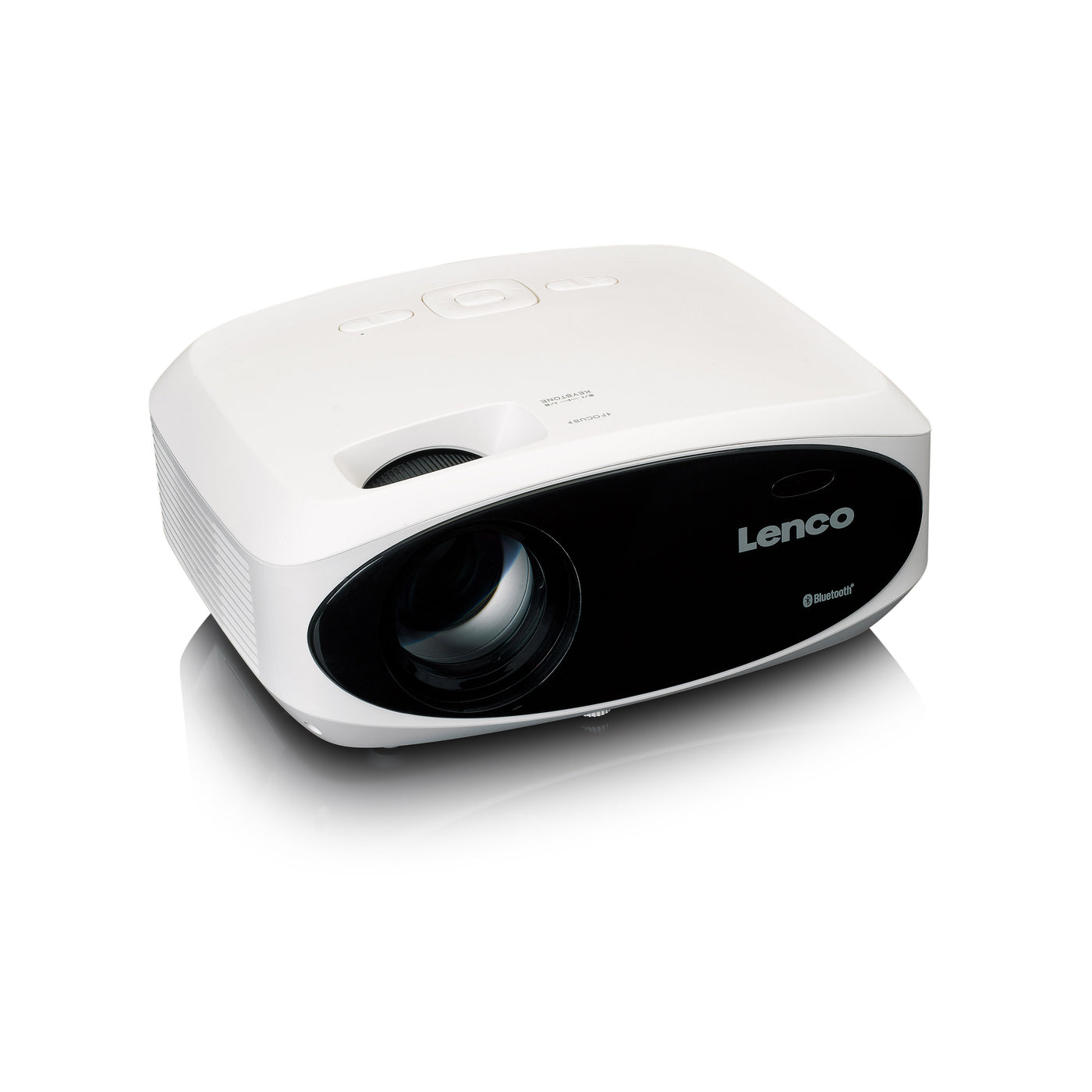 Lenco LPJ-900WH - Projecteur Full HD, lumineux et net avec 250 Lumens, 510cm de projection - Blanc