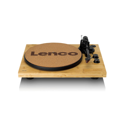 Lenco LBT-335BA - Platine vinyle avec Bluetooth®, boîtier en véritable bambou et cellule Ortofon 2M Red