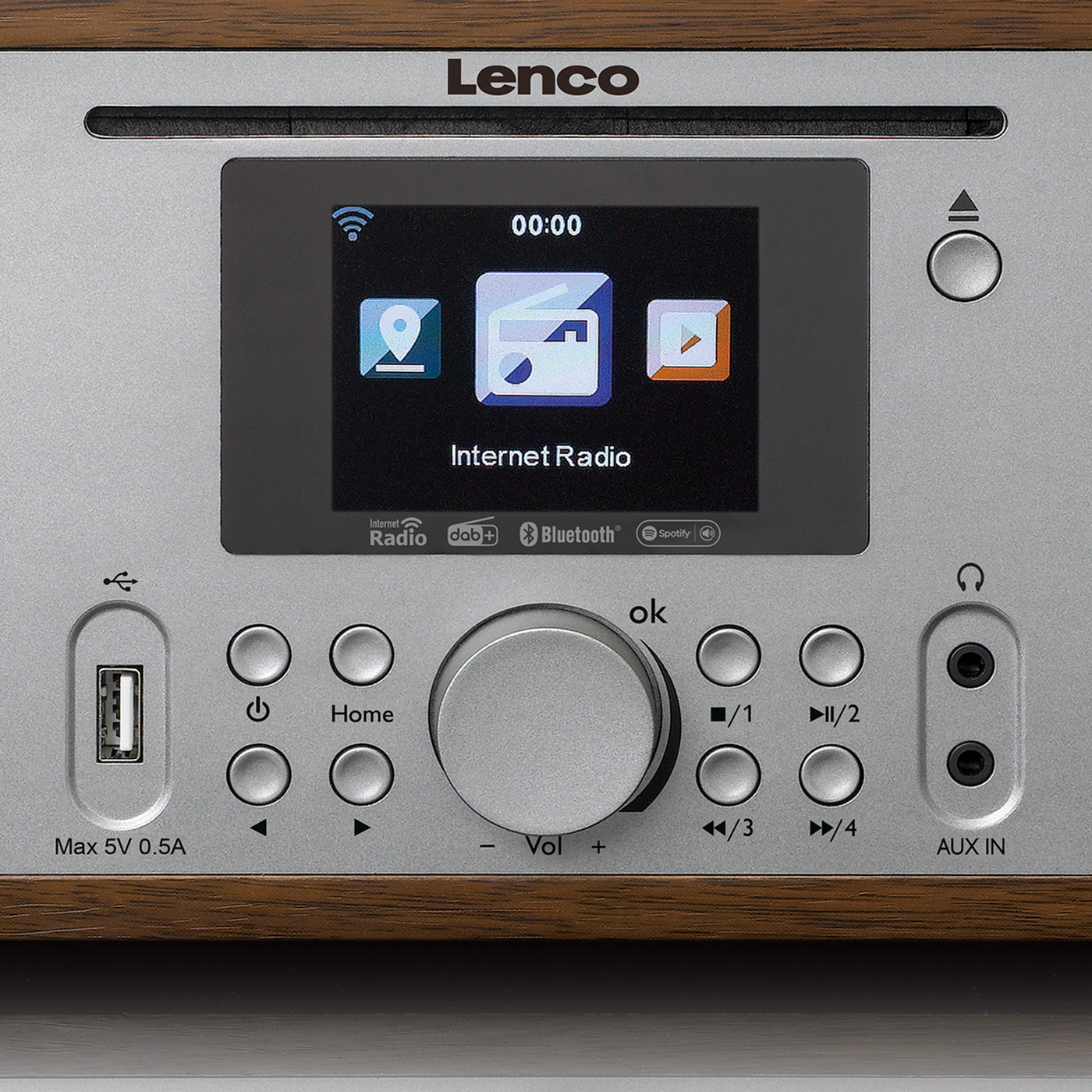 Lenco DIR-270WD - Radio avec internet, DAB, FM, CD et Bluetooth®