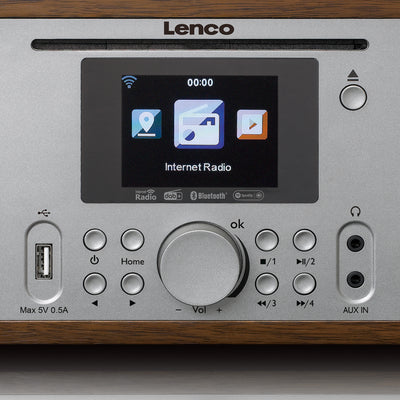 Lenco DIR-270WD - Radio avec internet, DAB, FM/ CD/ BT