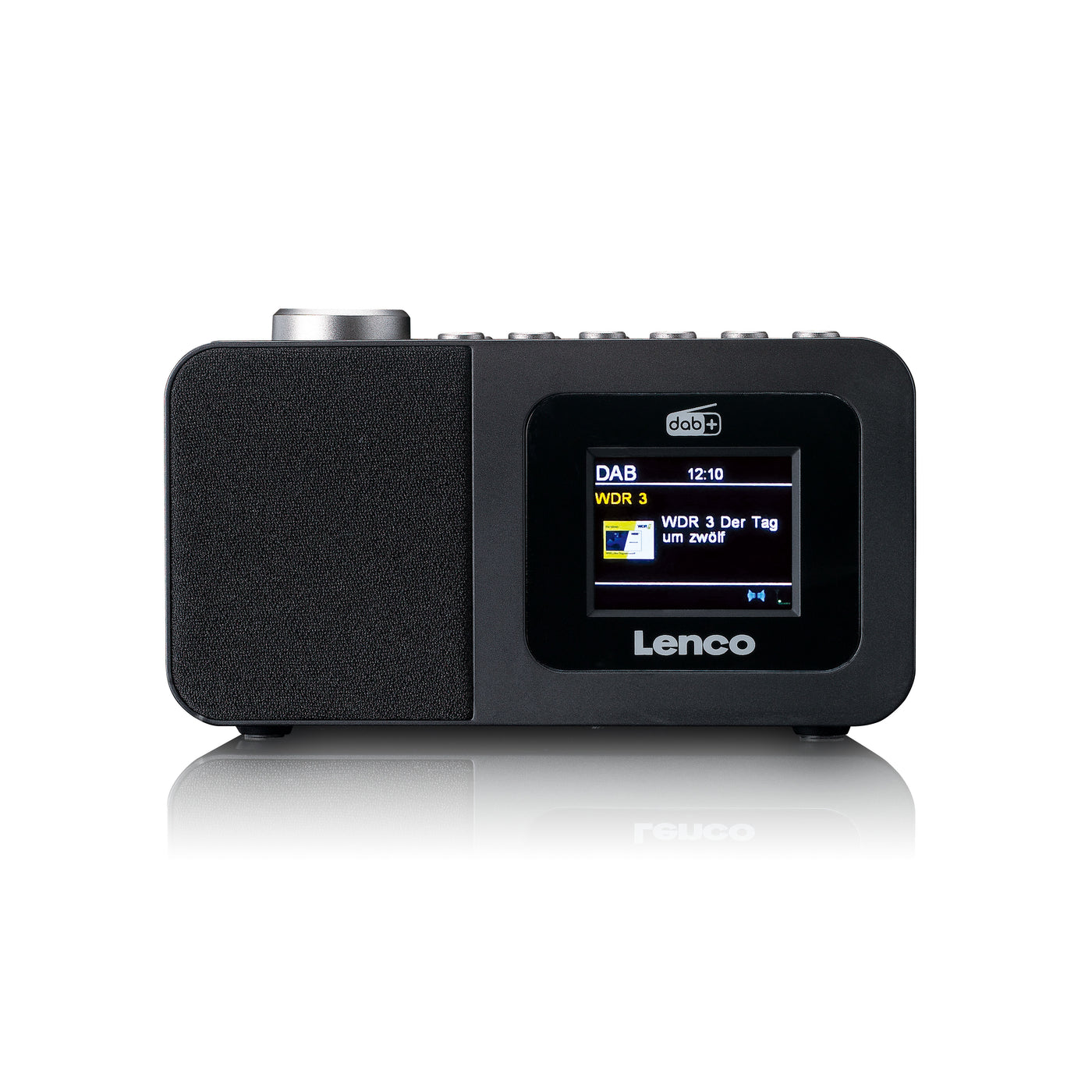 Lenco CR-625BK - Radio réveil DAB+/FM avec écran couleur, mise en veille programmable et fonction double alarme - Noir