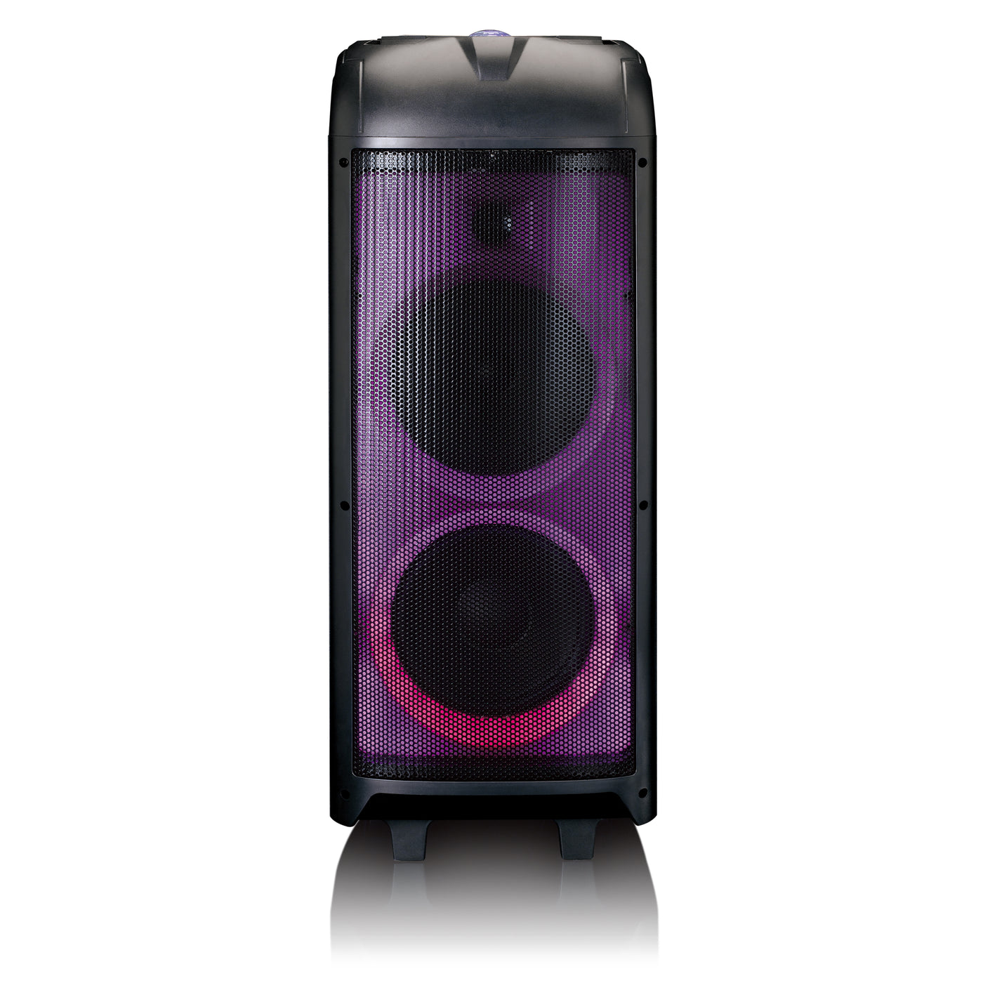 Lenco - PA-260BK - Enceinte, jeu de lumières frontal en boule disco