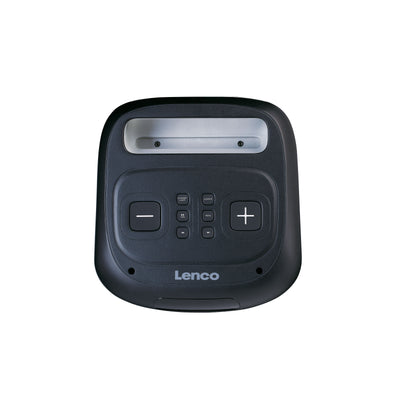 Lenco PA-101BK - Enceinte Bluetooth avec effets lumineux LED - 100W RMS, USB, autonomie de batterie de 14 heures - Noir