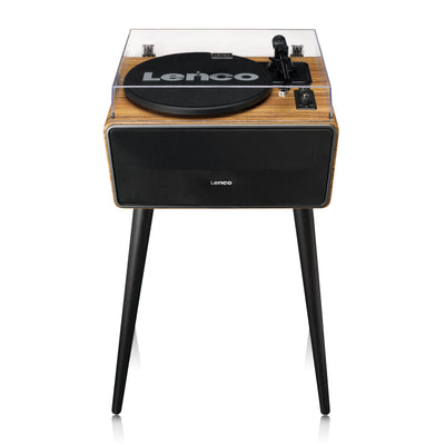 Lenco LS-570OK - Platine vinyle avec haut-parleurs intégrés et Bluetooth® - Platine vinyle sur pieds - Chêne