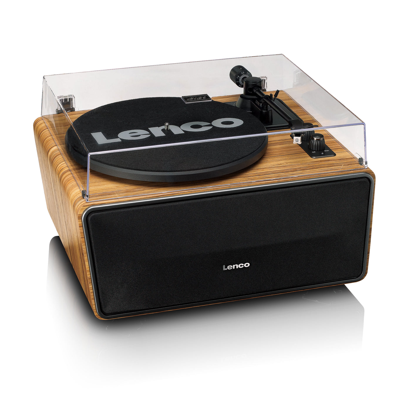 Lenco LS-570OK - Platine vinyle avec haut-parleurs intégrés et Bluetooth® - Platine vinyle sur pieds - Chêne