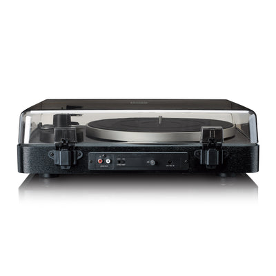 Lenco LBTA-165BK - Platine vinyle entièrement automatique avec transmission Bluetooth® et préamplificateur - Plateau et bras de lecture en métal - Noir