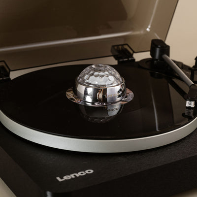 Lenco LBTA-165BK - Platine vinyle entièrement automatique avec transmission Bluetooth® et préamplificateur - Plateau et bras de lecture en métal - Noir