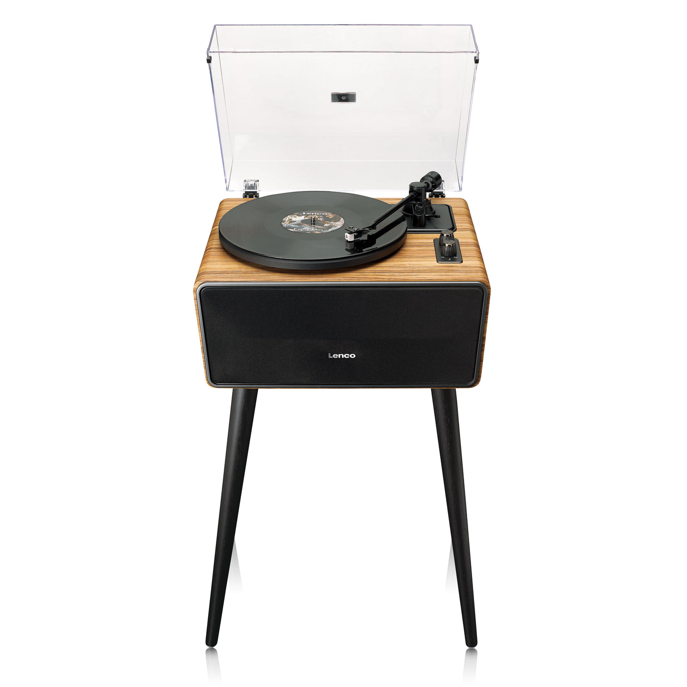 Lenco LS-570OK - Platine vinyle avec haut-parleurs intégrés et Bluetooth® - Platine vinyle sur pieds - Chêne