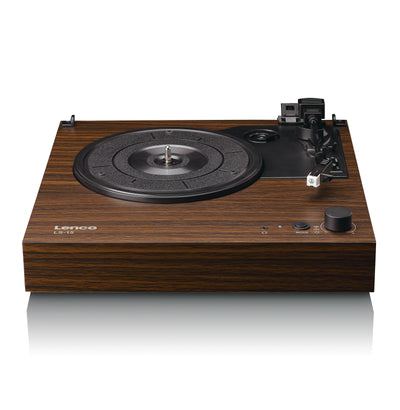 Lenco LS-15WD - Platine vinyle avec Bluetooth®, deux haut-parleurs intégrés et cellule AT3600L - Bois