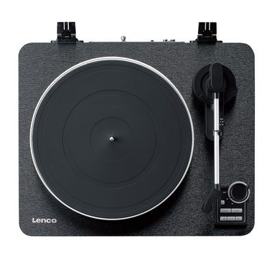 Lenco LBTA-165BK - Platine vinyle entièrement automatique avec transmission Bluetooth® et préamplificateur - Plateau et bras de lecture en métal - Noir