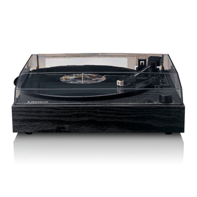 Lenco LS-15BK - Platine vinyle avec Bluetooth®, deux haut-parleurs intégrés et cellule AT3600L - Noir