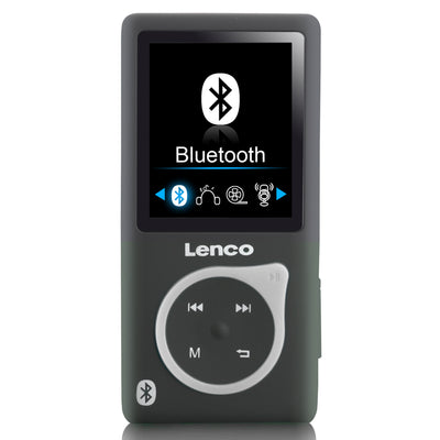 Lenco XEMIO-768 Grey - Lecteur MP3/MP4 avec Bluetooth® et carte micro SD de 8 Go - Gris