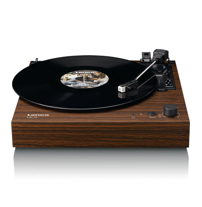 Lenco LS-15WD - Platine vinyle avec Bluetooth®, deux haut-parleurs intégrés et cellule AT3600L - Bois