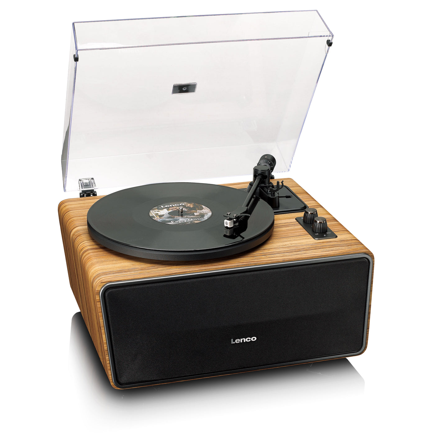 Lenco LS-570OK - Platine vinyle avec haut-parleurs intégrés et Bluetooth® - Platine vinyle sur pieds - Chêne