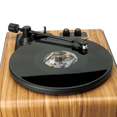 Lenco LS-570OK - Platine vinyle avec haut-parleurs intégrés et Bluetooth® - Platine vinyle sur pieds - Chêne