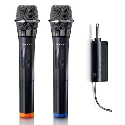 Lenco - MCW-020BK - Set de 2 microphones sans fil