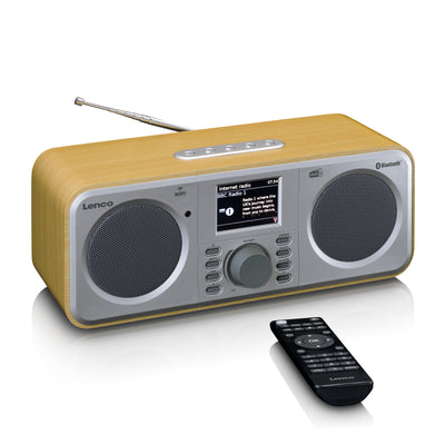 Lenco DIR-141WD - Radio internet avec DAB+, Bluetooth® et Spotify Connect, bois