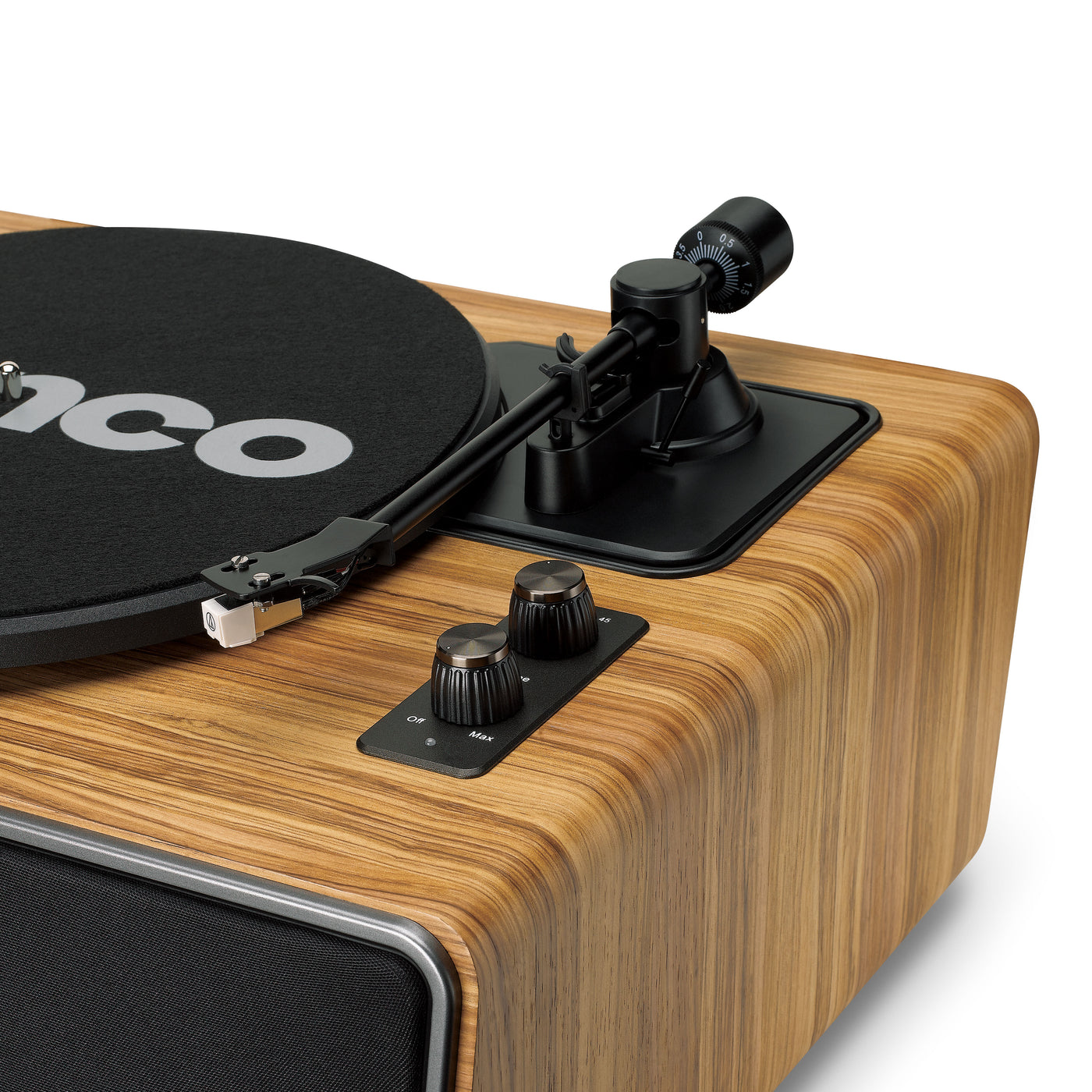 Lenco LS-570OK - Platine vinyle avec haut-parleurs intégrés et Bluetooth® - Platine vinyle sur pieds - Chêne