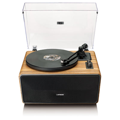 Lenco LS-570OK - Platine vinyle avec haut-parleurs intégrés et Bluetooth® - Platine vinyle sur pieds - Chêne