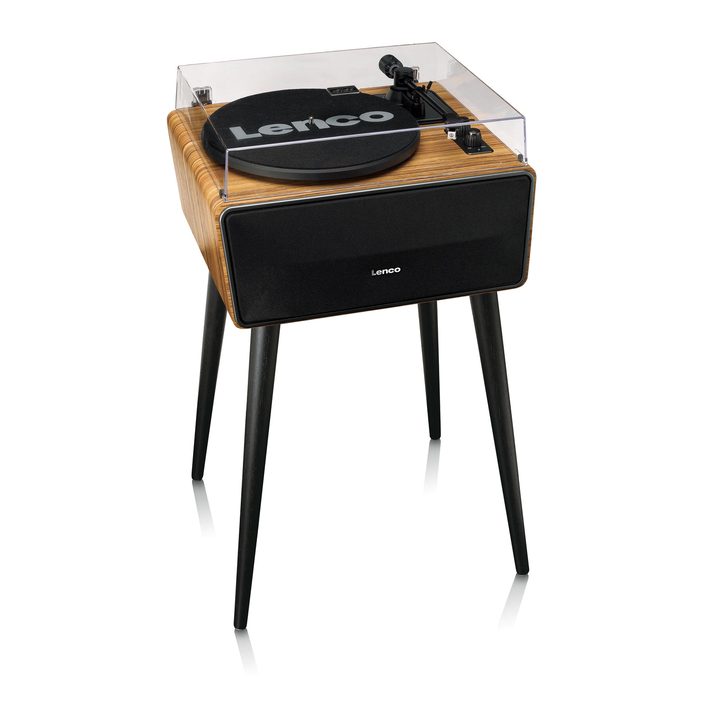 Lenco LS-570OK - Platine vinyle avec haut-parleurs intégrés et Bluetooth® - Platine vinyle sur pieds - Chêne