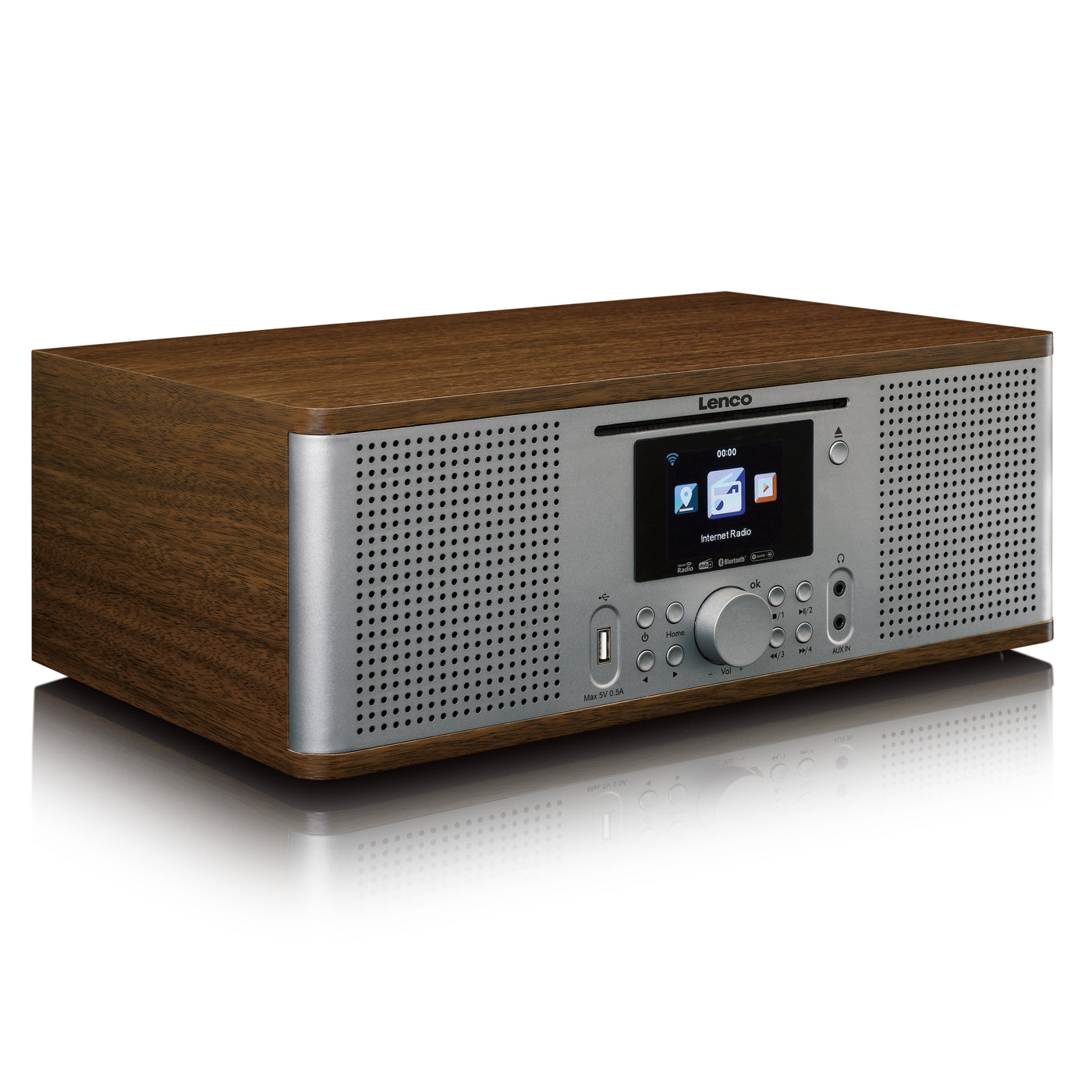 Lenco DIR-270WD - Radio avec internet, DAB, FM/ CD/ BT