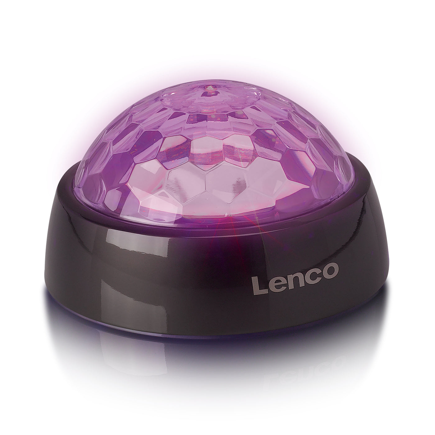 Lenco TTA-180TN - Stabilisateur vinyle avec effets lumineux RGB - Poids de pression pour platine vinyle de 250 g et boule disco en un – Titane