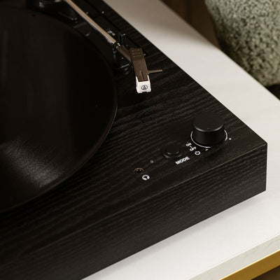 Lenco LS-15BK - Platine vinyle avec Bluetooth®, deux haut-parleurs intégrés et cellule AT3600L - Noir