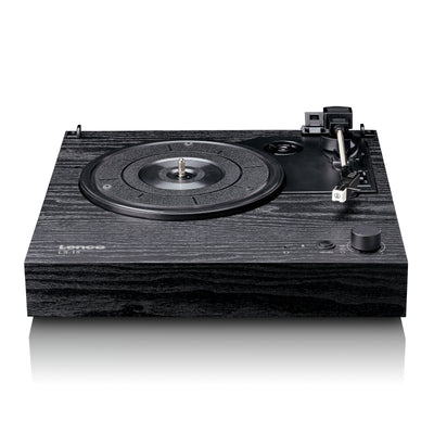 Lenco LS-15BK - Platine vinyle avec Bluetooth®, deux haut-parleurs intégrés et cellule AT3600L - Noir