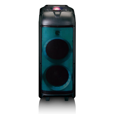 Lenco - PA-260BK - Enceinte, jeu de lumières frontal en boule disco