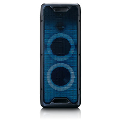 Lenco PA-200BK - Enceinte avec jeu de lumières frontal, fonction TW