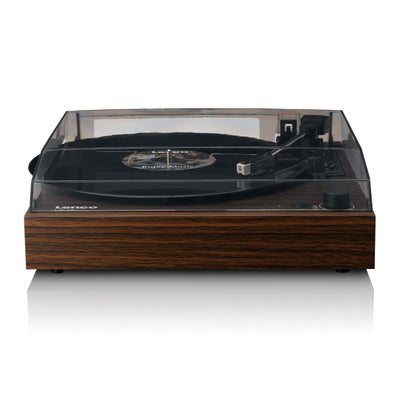 Lenco LS-15WD - Platine vinyle avec Bluetooth®, deux haut-parleurs intégrés et cellule AT3600L - Bois