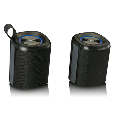 Lenco BTP-400BK - Enceinte Bluetooth® 2 en 1 - étanche (IPX7), noire