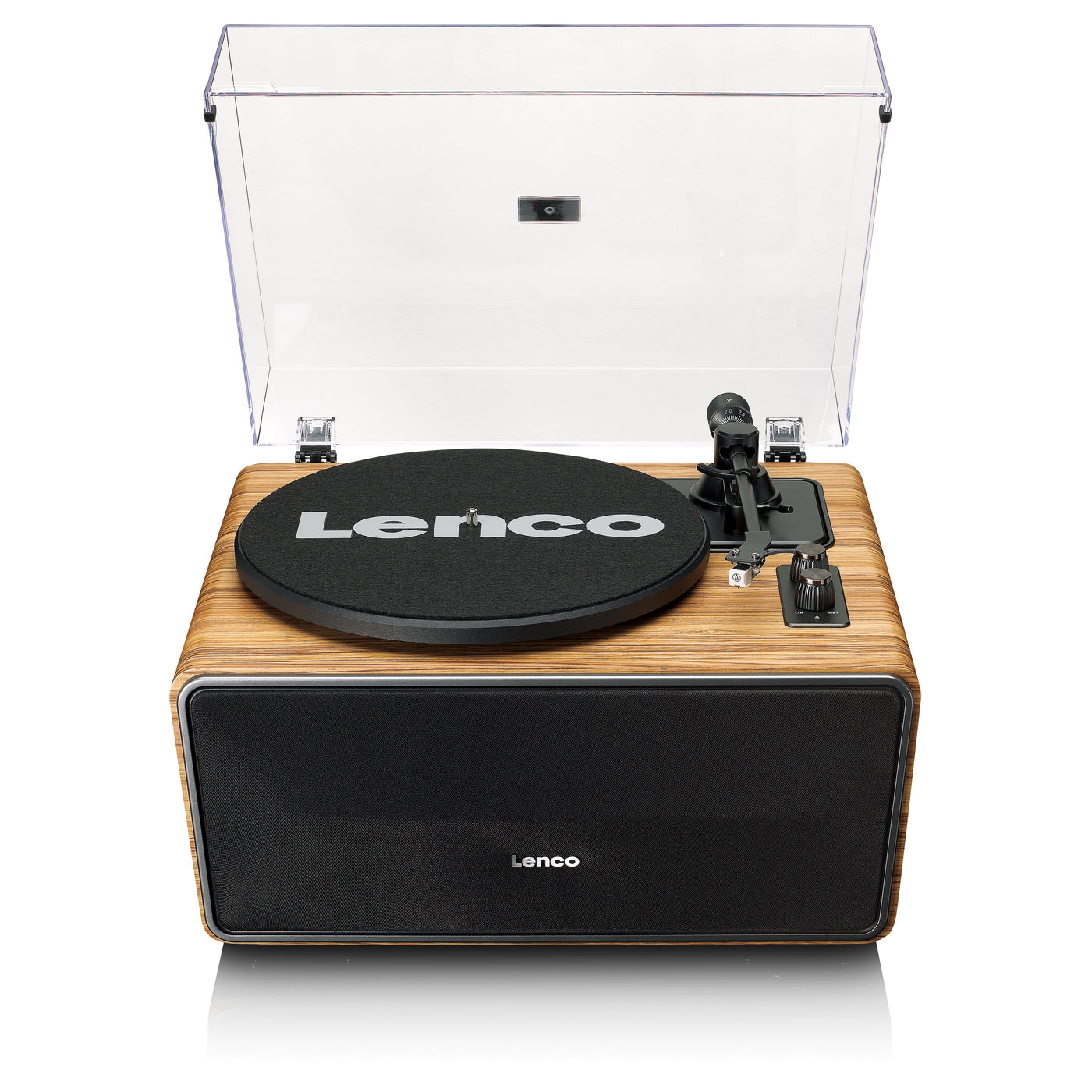 Lenco LS-570OK - Platine vinyle avec haut-parleurs intégrés et Bluetooth® - Platine vinyle sur pieds - Chêne