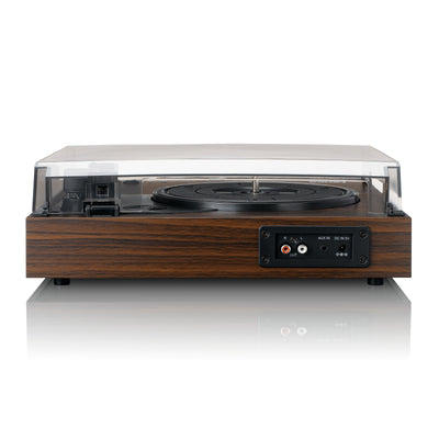 Lenco LS-15WD - Platine vinyle avec Bluetooth®, deux haut-parleurs intégrés et cellule AT3600L - Bois